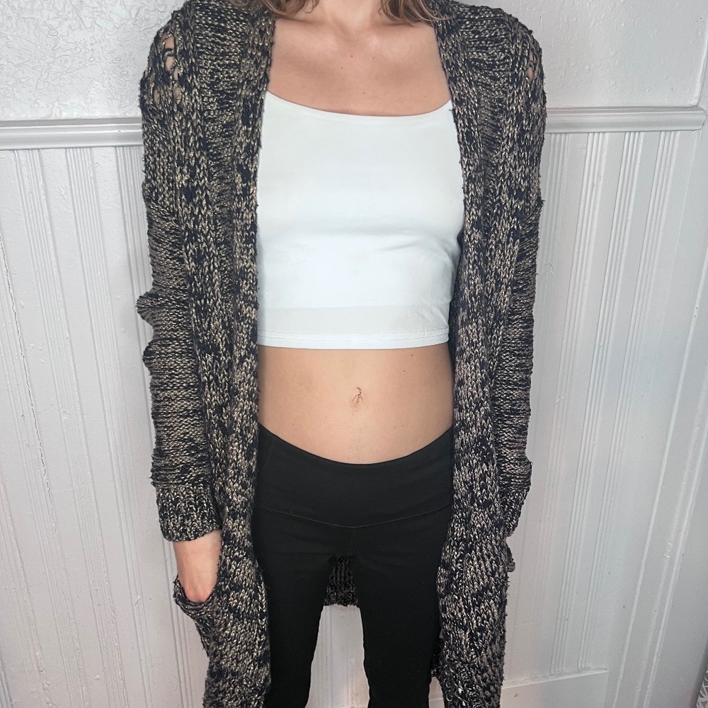 Anthropologie cotton blended knit sweater